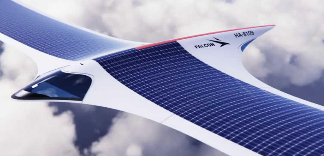 Falcon Solar a futuristic solar aircraft-min