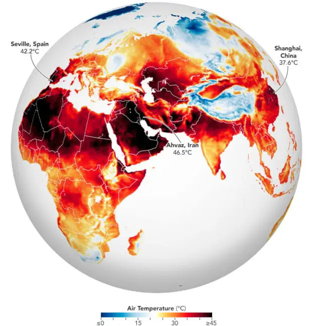 Extreme Heat waves Increasing wildfires hit Europe, Africa and Asia-min