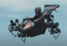 Franky Zapata’nın 250 km/s hızla giden uçan arabası JetRacer jetracer