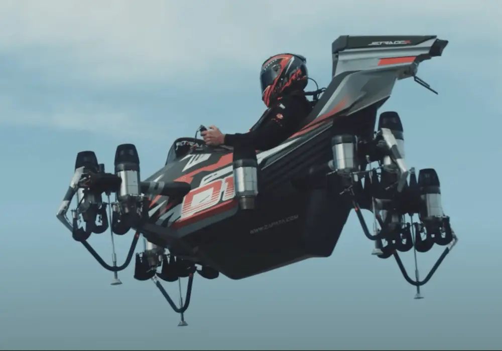 Franky Zapata’s 155 miles/hour flying car JetRacer jetracer