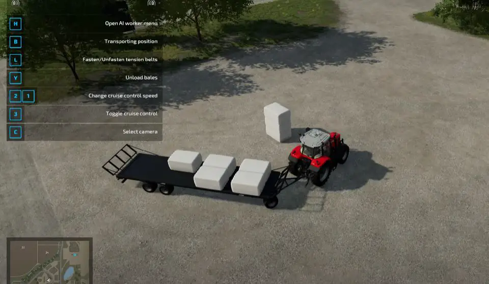 AUTOLOADING SQUARE BALE TRAILER mod fs 22-min