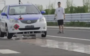 Magnetic technology Car is tested in China for levitation roads Bu araba havada gidiyor
