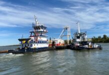 ABD Ordusu, Mississippi Nehri’ne deniz suyunun girmesini önlemek için barajlar inşa ediyor US Army builds dams to prevent seawater intrusion on Mississippi River-min