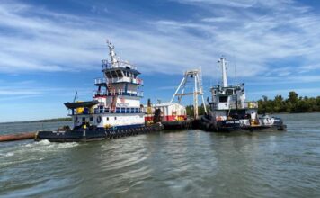 ABD Ordusu, Mississippi Nehri’ne deniz suyunun girmesini önlemek için barajlar inşa ediyor US Army builds dams to prevent seawater intrusion on Mississippi River-min