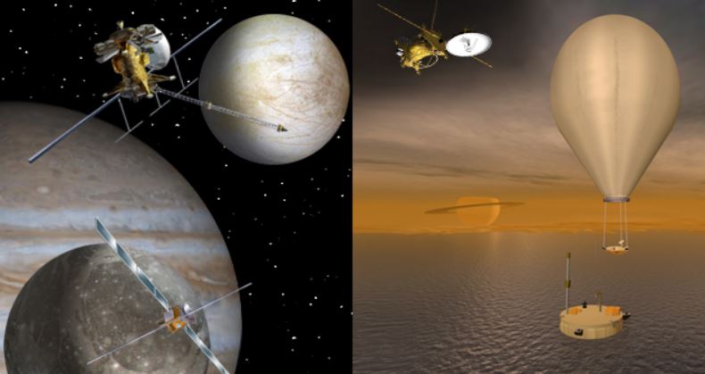 Schematic diagram of the Jupiter ice moon probe