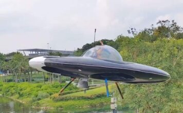 The world’s first manned “UFO” was tested in Shenzhen The world first manned UFO was tested in Shenzhen-min