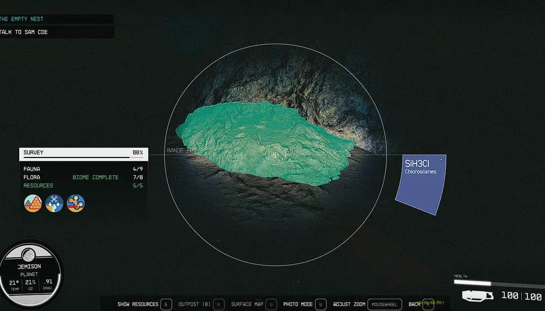 Starfield How to mine Chlorosilanes scanner-min